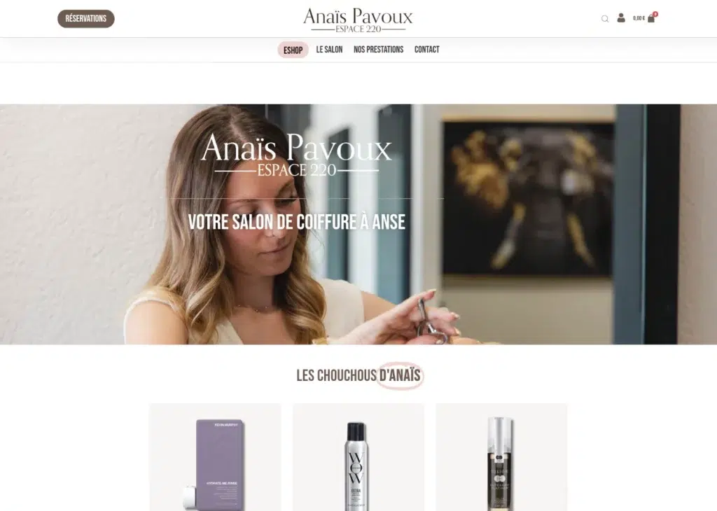 Site internet d'Anaïs Pavoux